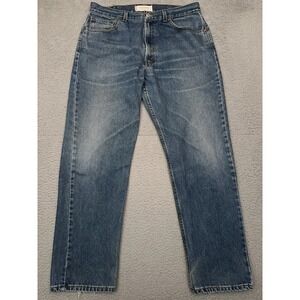 Vintage Y2K Levi's‎ 505 Jeans Men's 35x32 Straight Medium Wash Distressed Faded